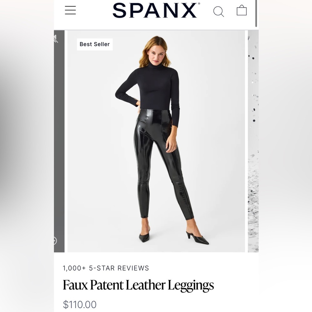 SPANX leather leggings